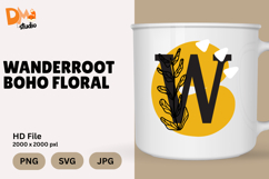 Wanderroot Boho Floral Monogram Product Image 1