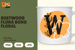 Rustwood Flora Boho Floral Monogram Product Image 1