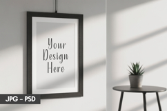 Modern Hanging Frame Mockup PSD Product Image 1