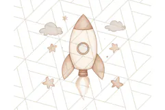 Kid’s Toy Clipart, Nursery Decor Png, Trucks, Rockets, Cars Product Image 5