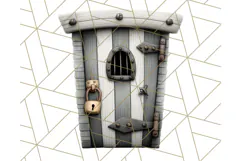 Cute Animals in Jail Clipart PNG, Funny Prisoner Critters Product Image 5