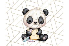 Cute Back to School Animals PNG Clipart with Books &amp; Bags Product Image 5