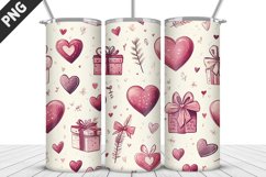 Lovely Hearts Tumbler Design | Valentine&#039;s Day Tumbler Wrap Product Image 1