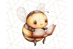 Adorable Bee Clipart PNG, Kawaii Bumblebee Illustrations Product Image 5
