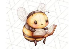 Adorable Bee Clipart PNG, Kawaii Bumblebee Illustrations Product Image 5