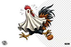 Halloween Ghost Chicken PNG Product Image 1