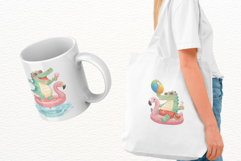 Funny Summer Dino Clipart Product Image 3