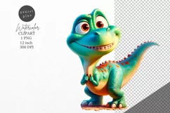 Dinosaur clipart, Dino clipart, Kids sublimation Product Image 1