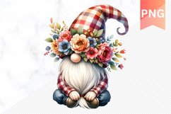 Floral Gnome Sublimation - Clipart PNG Bundle Product Image 9
