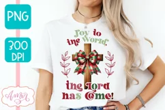 Joy to the world PNG sublimation, Christmas Christian PNG Product Image 3