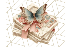 Vintage Butterfly PNG Clipart, Fairytale Cottagecore Images Product Image 5