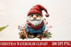 Christmas Gnome Clipart, Winter Clipart Product Image 1