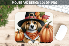 Dog Mouse pad Sublimation - Thanksgiving Animal PNG Design Product Image 1