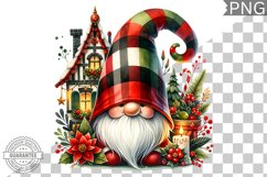 Christmas Gnome Sublimation - Clipart PNG Design Product Image 1