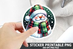 Christmas Santa Sticker| Christmas Sticker PNG Design Product Image 1