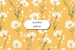 Wildflowers Digital Paper , Flowers Scrapbook, Meadow paper Product Image 1