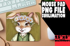 UNIQUE desk MAT Playful PNG, Cute Bunny Product Image 1