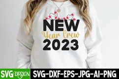 Goodbye 2022 Hello 2023 SVG Cut File ,New Year SVG Cut File Product Image 2