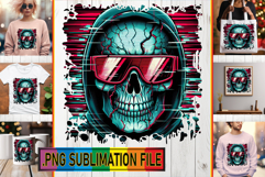 Dazzling Tote Bag Designs PNG, Skull Product Image 1