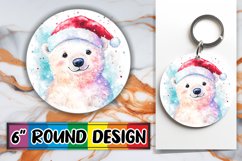 Artistic Round Design Car Coaster , Holiday Animals Product Image 1