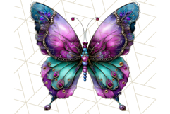 Metallic Butterfly Clipart PNG Clipart, Vibrant Butterfly Product Image 5