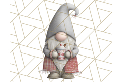 Cozy Winter Gnome Clipart PNG, Christmas Gnome Clip Art Product Image 5