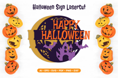 Layered Halloween Sign Lasercut Product Image 2