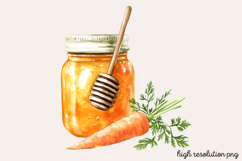 Carrot Watercolor Clipart PNG Product Image 1