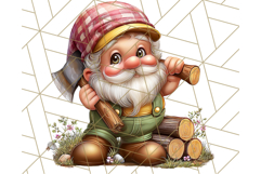 Gnomes at Work Clipart PNG, Cute Gnomes PNG Illustration Product Image 5