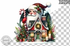 Christmas Santa Sublimation - Clipart PNG Design Product Image 1