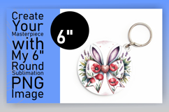 Stylish Circle Design for Keychains , Easter Bunny Product Image 1