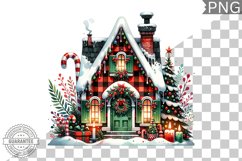 Christmas House Sublimation - Clipart PNG Design Product Image 1