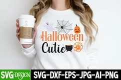 Halloween Cutie SVG Cut File,Halloween Cutie Sublimation PNG Product Image 1