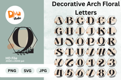 Decorative Arch Floral Letters Monogram Product Image 1