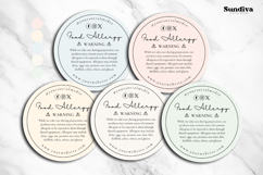Food Allergy Warning Label Canva Template 2 Product Image 3