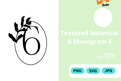 Textured Botanical Monogram Product Image 1