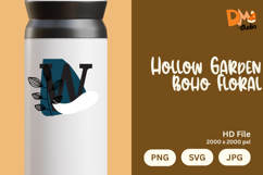 Hollow Garden Boho Floral Monogram Product Image 1