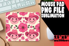 Flower Smile Pattern Earring Sublimation Art PNG Product Image 1