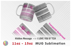 2 Adults Love Hidden Message Patterns - 11oz-15oz Bottom Mug Product Image 3