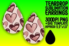 Chic Teardrop Design for Sublimation Projects , Heart Product Image 1