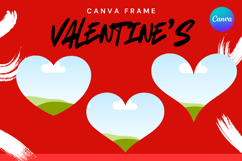 Heart Canva Frame Love Heart Valentine Shape Photo Frame_33 Product Image 1
