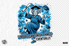 Graduation Funny Girl PNG - Graduation PNG Sublimation Product Image 1