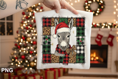 Christmas Donkey Sublimation - Christmas PNG Design Product Image 1