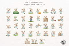 Spring Farmer Cow Clipart Product Image 3