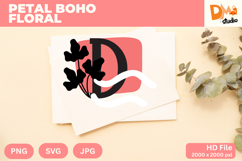 Petal Boho Floral Monogram Product Image 1
