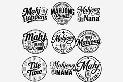 Mahjong Phrases PNG Bundle | 39 Mahjong Quote Designs Product Image 6