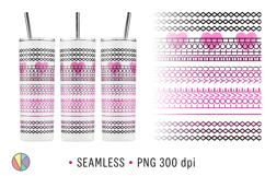2 Adults Love Hidden Message Patterns - 20oz Skinny Tumbler. Product Image 3