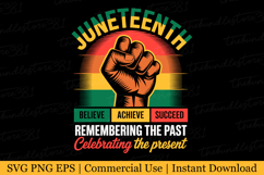 Juneteenth Remembering The Past Svg | Svg Cut Files Product Image 1