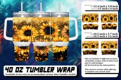 Twinkling Flower Leopard Print Wrap 40oz Product Image 1