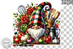 Christmas kitchen Gnome Sublimation - Clipart PNG Design Product Image 1